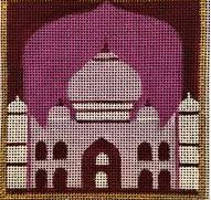 click here to view larger image of India - Travel Coaster (hand painted canvases)