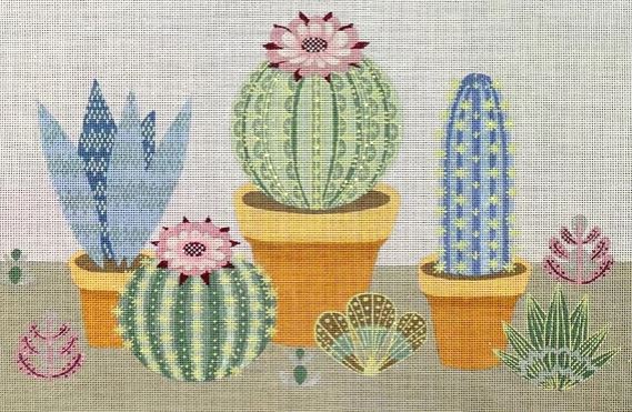 click here to view larger image of Cactus Row (hand painted canvases)
