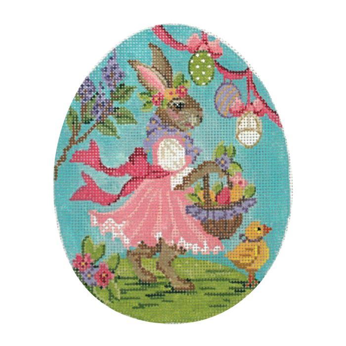 click here to view larger image of Ella Fritz Rabbit Egg (hand painted canvases)
