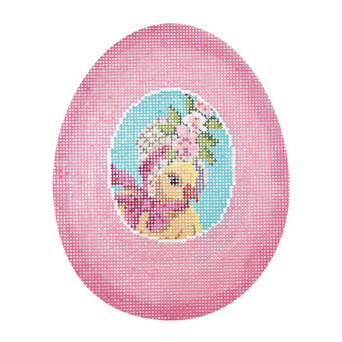 click here to view larger image of Pink Chick Sugar Egg (hand painted canvases)