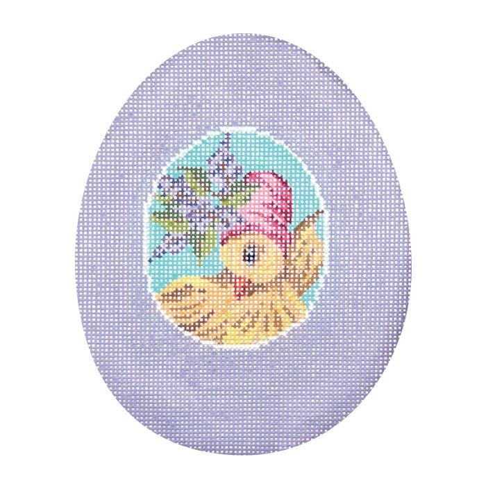 click here to view larger image of Lavender Chick Sugar Egg (hand painted canvases)