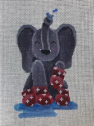 click here to view larger image of Elephant in Boots (hand painted canvases)