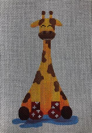 click here to view larger image of Giraffe in Boots (hand painted canvases)