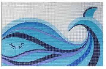 click here to view larger image of Wave Whale (hand painted canvases)