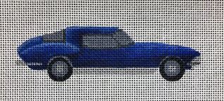 click here to view larger image of Blue Corvette (hand painted canvases)