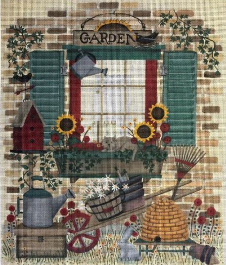 click here to view larger image of Garden Window (hand painted canvases)