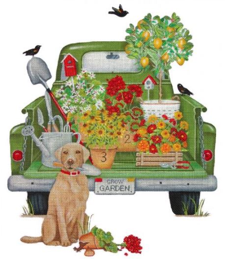 click here to view larger image of Grow Garden Truck (hand painted canvases)