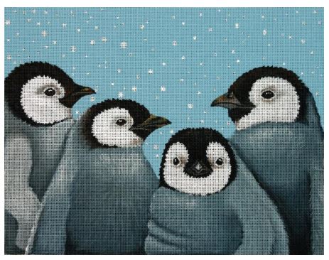 click here to view larger image of Cold Night Warm Friends (hand painted canvases)