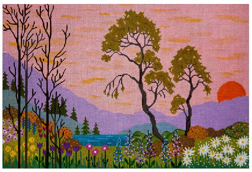 click here to view larger image of Sunset at Pine Mountain (hand painted canvases)