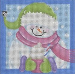 click here to view larger image of Jingle Snowgirl (hand painted canvases)