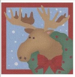 click here to view larger image of Moose Square (printed canvas)