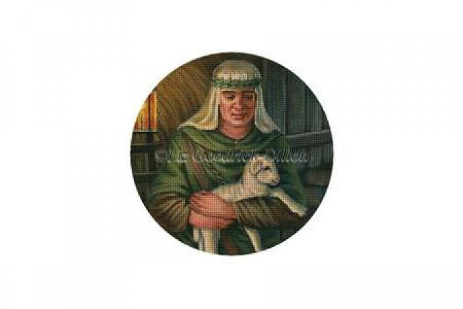 click here to view larger image of Shepherd w/Lamb (hand painted canvases)
