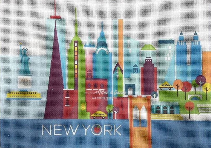 click here to view larger image of New York (hand painted canvases)