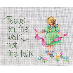 click here to view larger image of Focus on the Walk not the Talk (hand painted canvases)