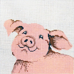 click here to view larger image of Cute Pig (hand painted canvases)