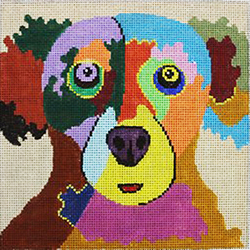 click here to view larger image of Dog - Cookie Please 8x8 (hand painted canvases)