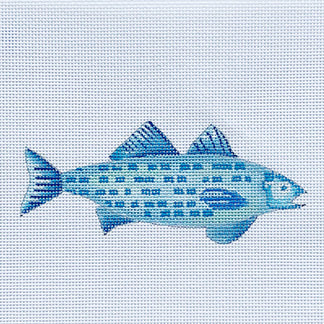 click here to view larger image of Blue Fish (hand painted canvases)