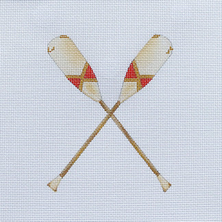 click here to view larger image of Oars - Red (hand painted canvases)