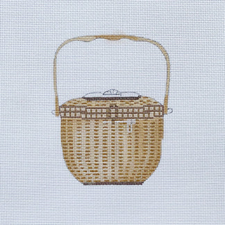 click here to view larger image of Nantucket Basket (hand painted canvases)