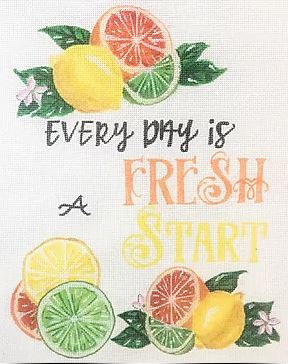 click here to view larger image of Every Day is a Fresh Start (hand painted canvases)
