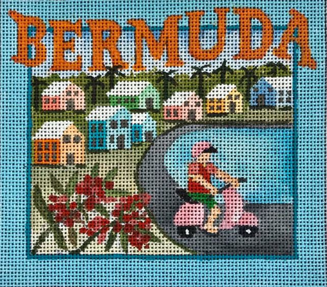 click here to view larger image of Postcard - Bermuda (hand painted canvases)