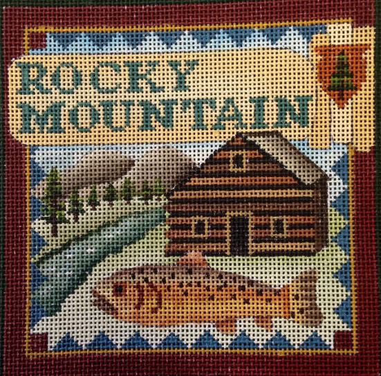 click here to view larger image of Postcard - Rocky Mountain (hand painted canvases)
