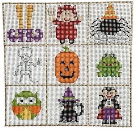 click here to view larger image of Halloween Squares (hand painted canvases)