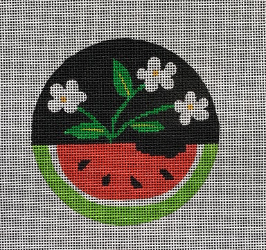 click here to view larger image of Home - Watermelon Ornament (hand painted canvases)