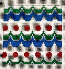 click here to view larger image of Blue/Green/Red Mexican Geometric 3 (hand painted canvases)