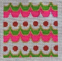 click here to view larger image of Pink/Orange/Chartreuse Mexican Geometric 3 (hand painted canvases)