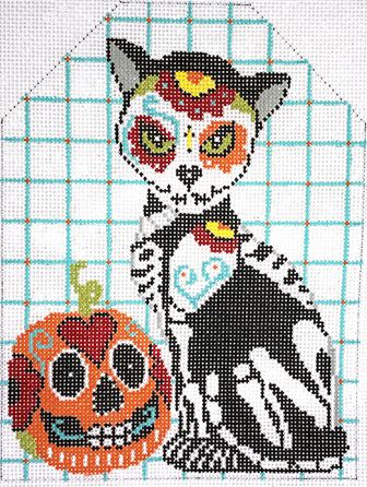 click here to view larger image of Day of the Dead Cat (hand painted canvases)