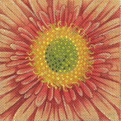 click here to view larger image of Chrysanthemum Coaster (hand painted canvases)