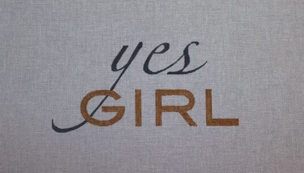 click here to view larger image of Yes Girl (hand painted canvases)