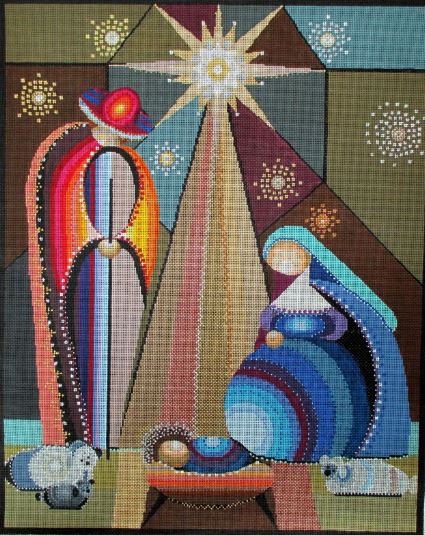 click here to view larger image of Holy Family  (hand painted canvases)