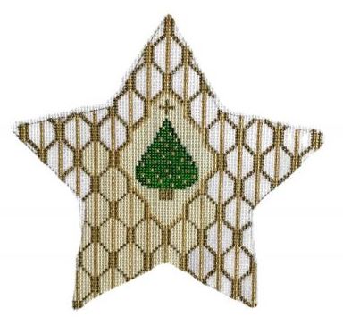 click here to view larger image of O' Tannenbaum Star (hand painted canvases)