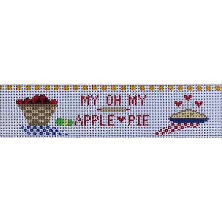 click here to view larger image of Bookweight - My Oh My Apple Pie   (hand painted canvases)