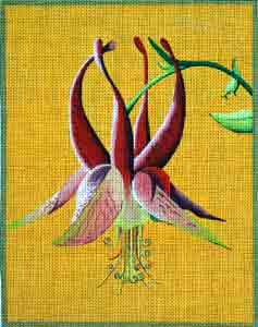 click here to view larger image of Fuschia (hand painted canvases)