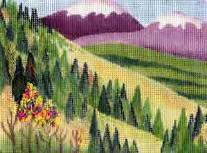 click here to view larger image of From the Mountain (hand painted canvases)