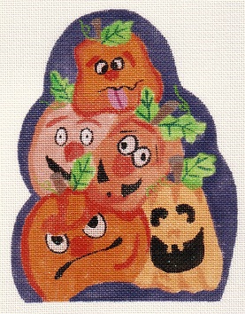 click here to view larger image of Pumpkin Heads, The (hand painted canvases)