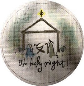 click here to view larger image of Oh Holy Night Manger (hand painted canvases)