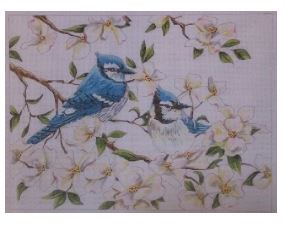 click here to view larger image of Blue Jays (hand painted canvases)