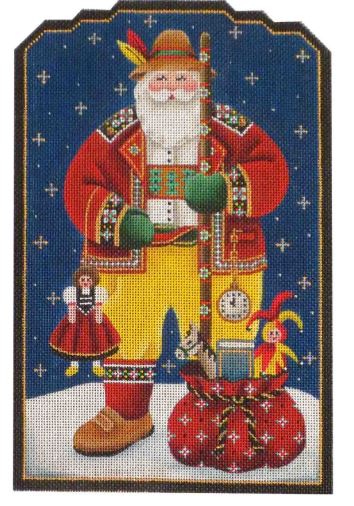 click here to view larger image of Swiss Santa (hand painted canvases)