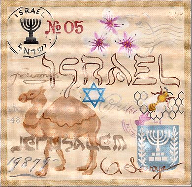 click here to view larger image of Israel Collage (hand painted canvases 2)