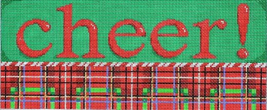 click here to view larger image of Plaid Cheer ! (hand painted canvases)