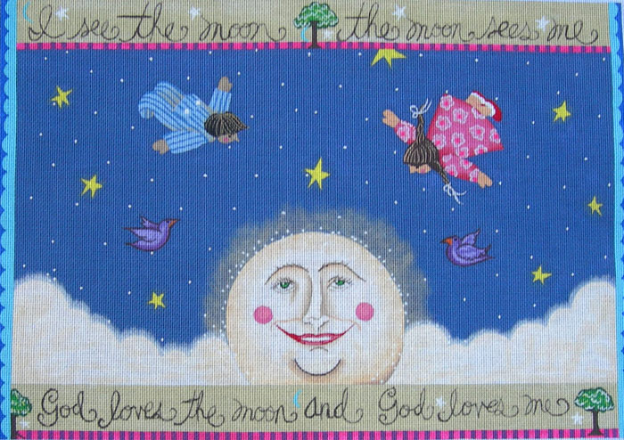 click here to view larger image of I See the Moon (hand painted canvases)