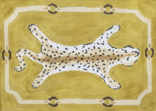 click here to view larger image of Leopard on Yellow (hand painted canvases)