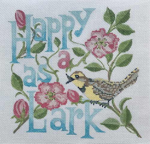 click here to view larger image of Happy as a Lark (hand painted canvases)
