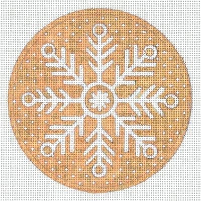 click here to view larger image of Ornament Snowflake 3 (hand painted canvases)