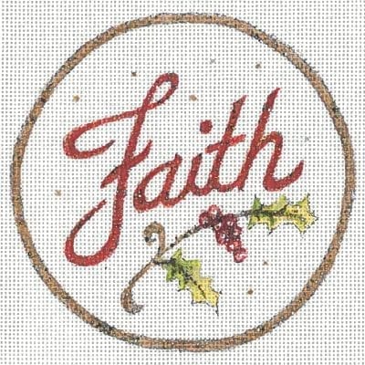 click here to view larger image of Faith Ornament  (hand painted canvases)