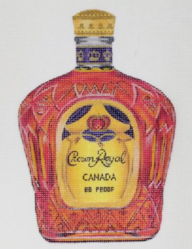 click here to view larger image of Liquor Bottle - Crown Royal (hand painted canvases)